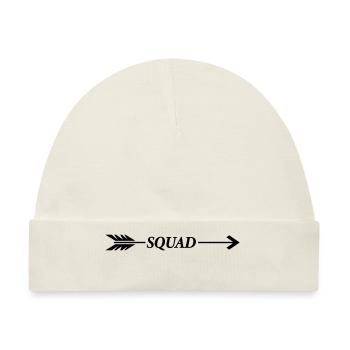 squad pfeil - Baby Premium Organic Mütze - Naturweiß - Vorne