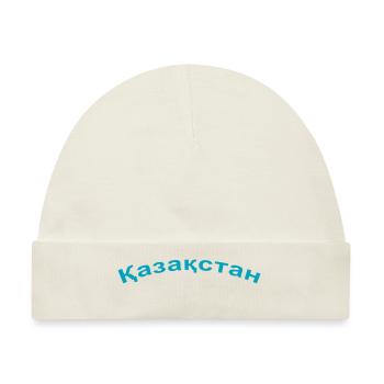 Казахстан / Kasachstan - Baby Premium Organic Mütze - Naturweiß - Vorne