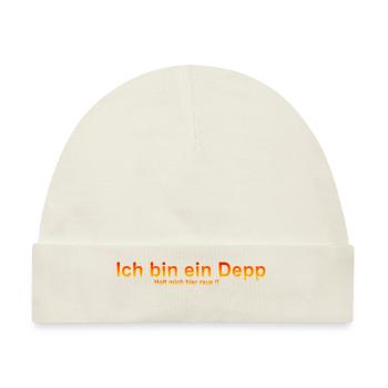 ich bin ein depp - Baby Premium Organic Mütze - Naturweiß - Vorne