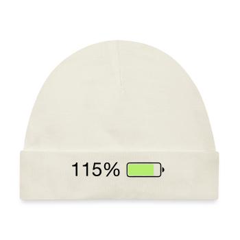 Fullenergy 115% Ladebalken - Baby Premium Organic Mütze - Naturweiß - Vorne