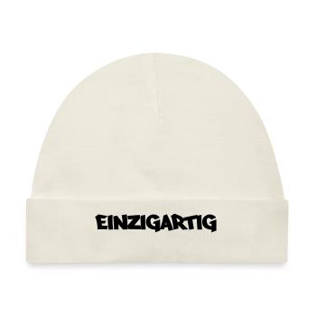 einzigartig - Baby Premium Organic Mütze - Naturweiß - Vorne