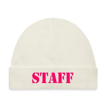 STAFF - Baby Premium Organic Mütze - Naturweiß - Vorne