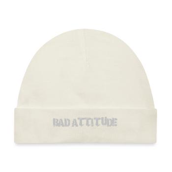 Bad Attitude - Baby Premium Organic Mütze - Naturweiß - Vorne