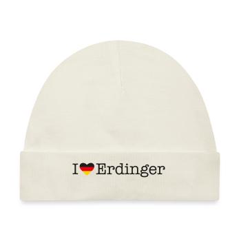 I love Erdinger - Baby Premium Organic Mütze - Naturweiß - Vorne
