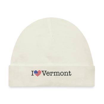 I love Vermont - Baby Premium Organic Mütze - Naturweiß - Vorne