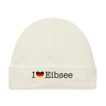 I love Eibsee - Baby Premium Organic Mütze - Naturweiß - Vorne