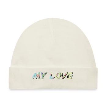 My Love - Baby Premium Organic Mütze - Naturweiß - Vorne