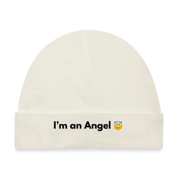 I AM AN ANGEL - Baby Premium Organic Mütze - Naturweiß - Vorne