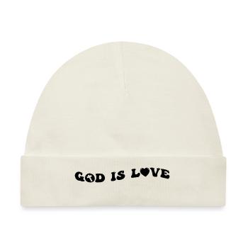 God is Love - Baby Premium Organic Mütze - Naturweiß - Vorne