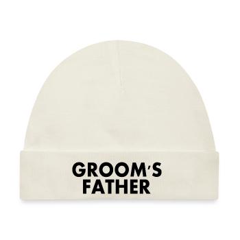 Grooms father - Baby Premium Organic Mütze - Naturweiß - Vorne