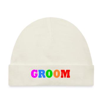 Groom - Baby Premium Organic Mütze - Naturweiß - Vorne