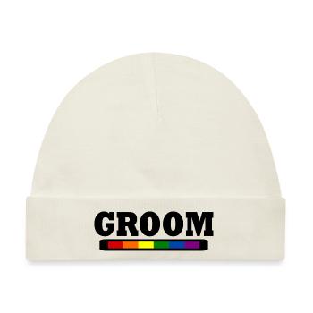 Groom - Baby Premium Organic Mütze - Naturweiß - Vorne