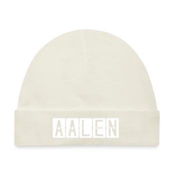 Aalen Flughafentafel - Baby Premium Organic Mütze - Naturweiß - Vorne
