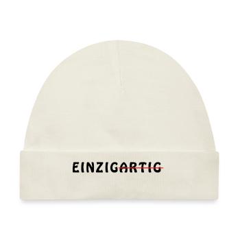 einzigartig - Baby Premium Organic Mütze - Naturweiß - Vorne