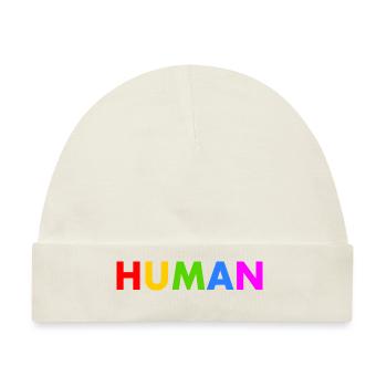 Human - Baby Premium Organic Mütze - Naturweiß - Vorne
