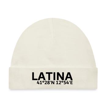 Latina Koordinaten - Baby Premium Organic Mütze - Naturweiß - Vorne