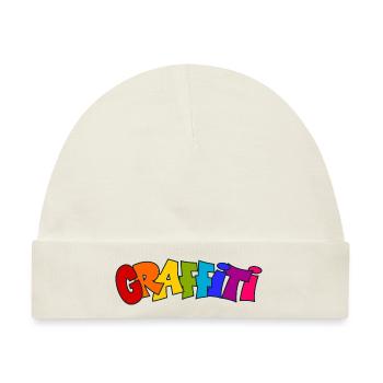Graffiti - Baby Premium Organic Mütze - Naturweiß - Vorne