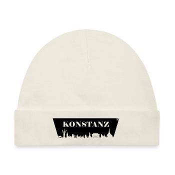 Konstanz skyline - Baby Premium Organic Mütze - Naturweiß - Vorne