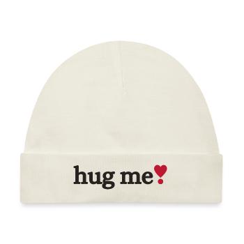 Hug me - Baby Premium Organic Mütze - Naturweiß - Vorne