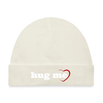 Hug me - Baby Premium Organic Mütze - Naturweiß - Vorne