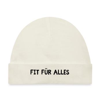 Fit für alles - Baby Premium Organic Mütze - Naturweiß - Vorne