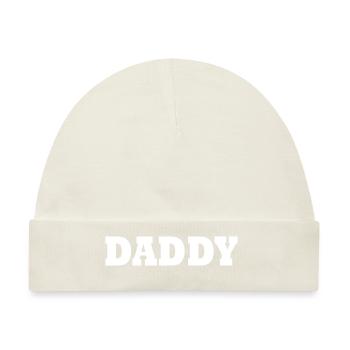 Daddy - Baby Premium Organic Mütze - Naturweiß - Vorne