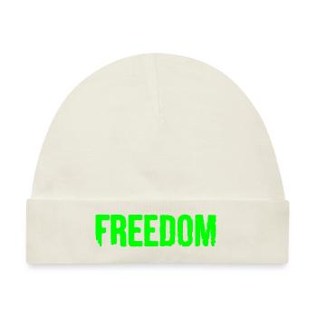 Freedom - Baby Premium Organic Mütze - Naturweiß - Vorne