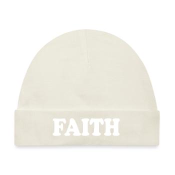 Faith - Baby Premium Organic Mütze - Naturweiß - Vorne