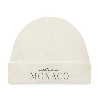 Monaco Glamour T-Shirt - Baby Premium Organic Mütze - Naturweiß - Vorne