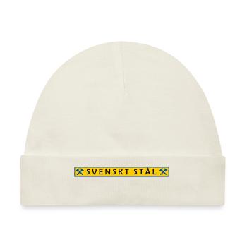 Schwedischer Stahl - Baby Premium Organic Mütze - Naturweiß - Vorne