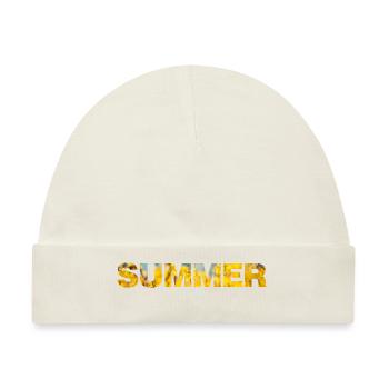 Summer - Baby Premium Organic Mütze - Naturweiß - Vorne