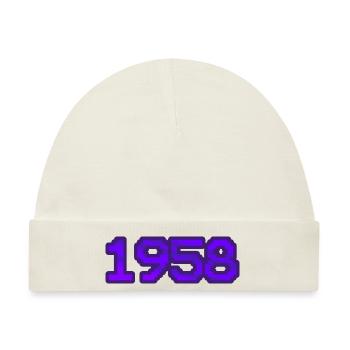 1958 1958 - Baby Premium Organic Mütze - Naturweiß - Vorne