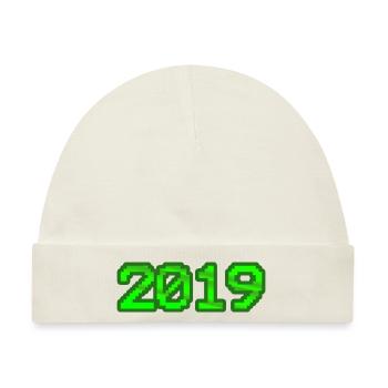 2019 2019 - Baby Premium Organic Mütze - Naturweiß - Vorne