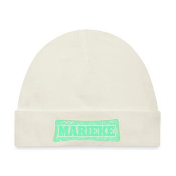Geburtsname Marieke - Baby Premium Organic Mütze - Naturweiß - Vorne