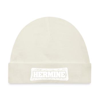 Vorname Hermine - Baby Premium Organic Mütze - Naturweiß - Vorne