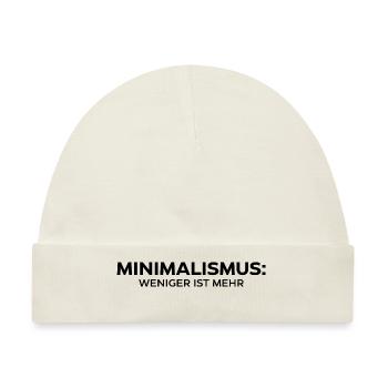 Minimalismus: Weniger ist mehr - Baby Premium Organic Mütze - Naturweiß - Vorne
