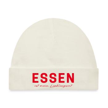 Essen T-Shirt – Ruhrgebiet & Skyline Style - Baby Premium Organic Mütze - Naturweiß - Vorne