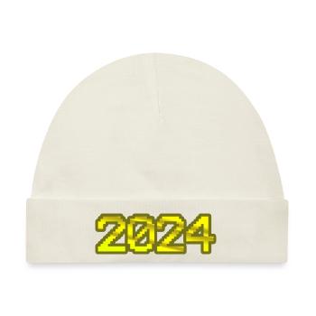 2024 2024 - Baby Premium Organic Mütze - Naturweiß - Vorne