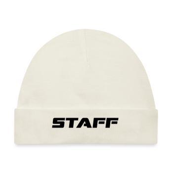 STAFF - Baby Premium Organic Mütze - Naturweiß - Vorne
