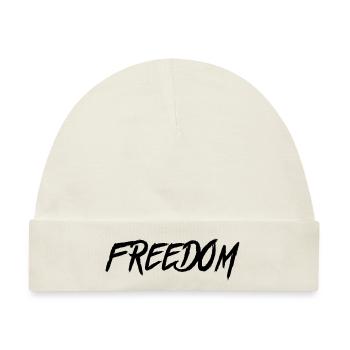 freedom - Baby Premium Organic Mütze - Naturweiß - Vorne