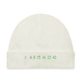 Lost Numbers - Baby Premium Organic Mütze - Naturweiß - Vorne