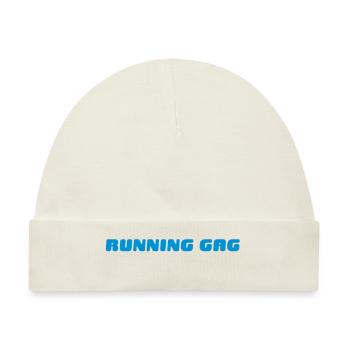 Running Gag | Sport-T-Shirts bedrucken - Baby Premium Organic Mütze - Naturweiß - Vorne