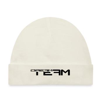 Text Schriftzug Freunde Paar Pärchen Sport Dream T - Baby Premium Organic Mütze - Naturweiß - Vorne