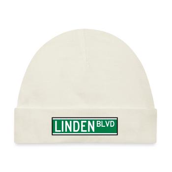 LINDEN BLVD ZEICHEN - Baby Premium Organic Mütze - Naturweiß - Vorne