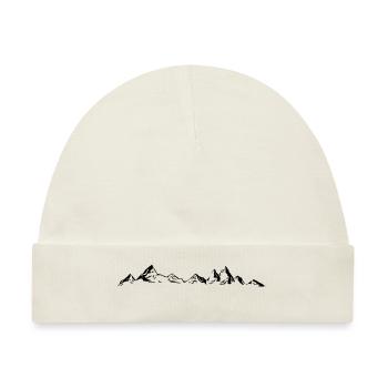 BERGE Gebirge Landschaft Silhouette Panorama - Baby Premium Organic Mütze - Naturweiß - Vorne