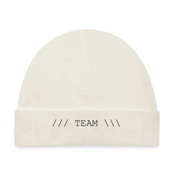 Team - Baby Premium Organic Mütze - Naturweiß - Vorne