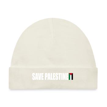 Save palestine - Baby Premium Organic Mütze - Naturweiß - Vorne