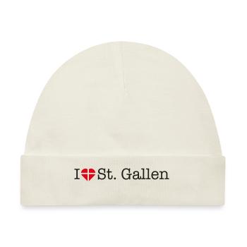 I love St Gallen - Baby Premium Organic Mütze - Naturweiß - Vorne