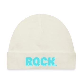 ROCK. - Retro Musiker Konzert - Baby Premium Organic Mütze - Naturweiß - Vorne