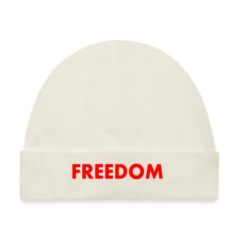 FREEDOM - Baby Premium Organic Mütze - Naturweiß - Vorne